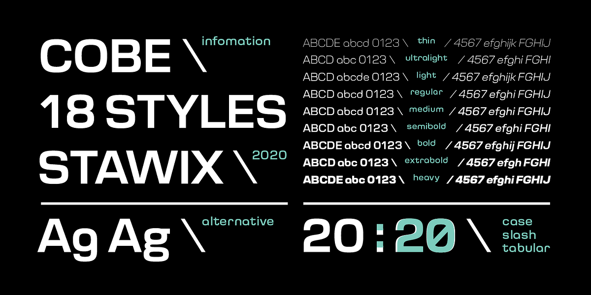 Cobe, a Sans Serif Font by Stawix (Photo 3 of 6)