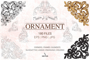 Vector Baroque Ornament elements