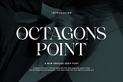 Octagons Point Groove Serif Font, a Serif Font by UICreative (Thumbnail 1 of 13)