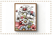 Whimsical Wildflower Clipart, an Illustration by OK Design (Thumbnail 5 of 6)