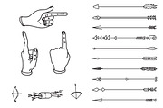 100 arrow set hand drawn, an Object Graphic by iriskana (Thumbnail 4 of 4)