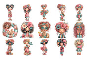 Summer Girl PNG Clipart Watercolor, a Seasonal Illustration by Nicolle's Colorful Art (Thumbnail 3 of 3)