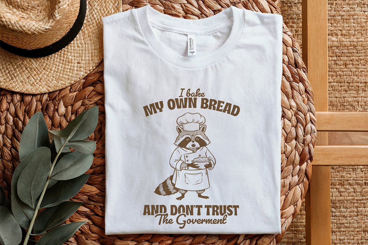 Bake My Own Bread Raccoon PNG, an Illustration by SharpMarketplace (Photo 5 of 9)
