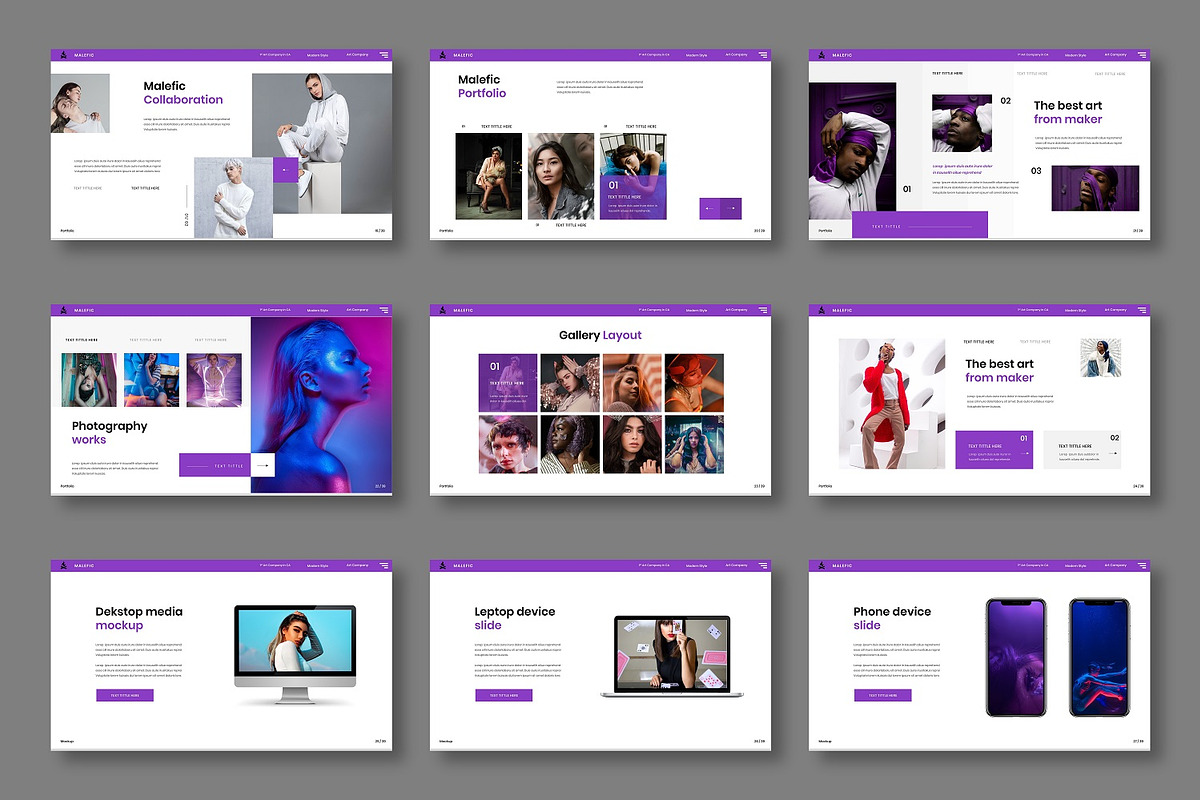 Malefic - Business Google Slide, a Presentation Template by Dens Creative Studio (Photo 4 of 6)