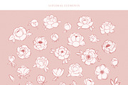 Peony - Line Art Flower, a Pattern Graphic by simpleblues (Thumbnail 7 of 8)