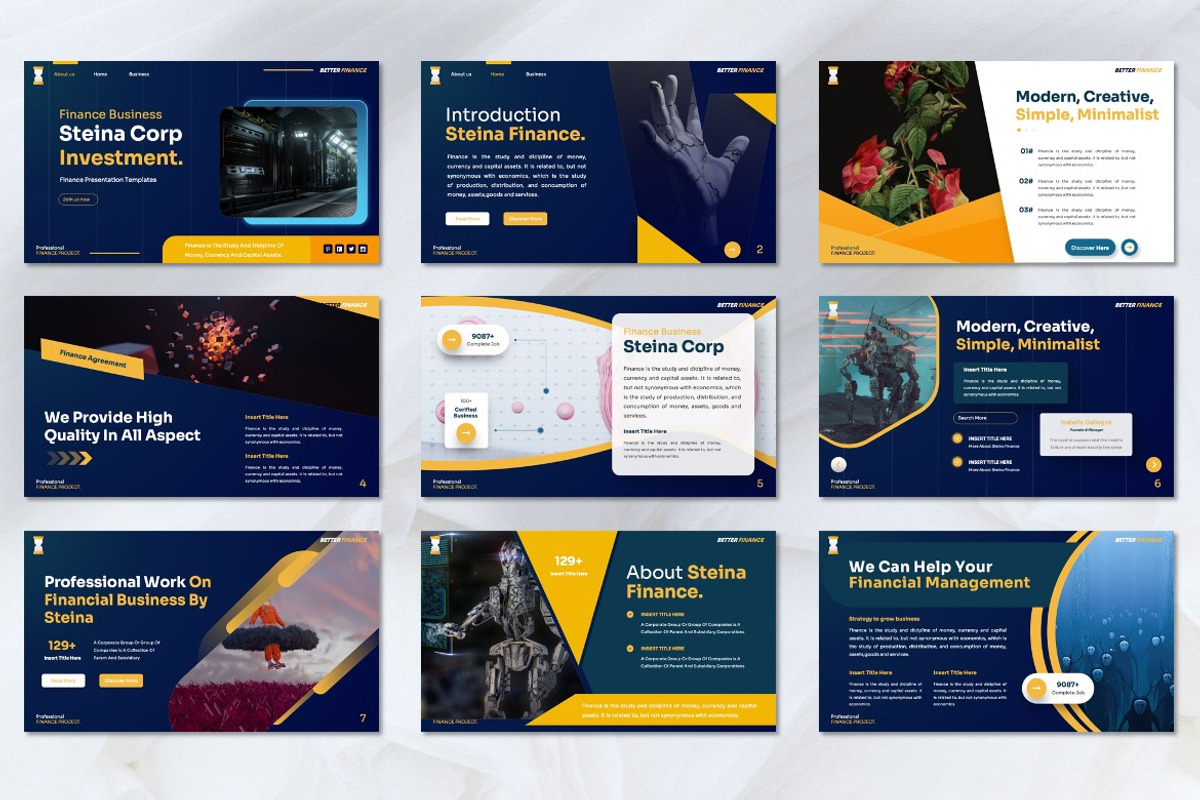 Steina - Finance Powerpoint, a Presentation Template by Dhabee (Photo 8 of 8)