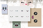 Cute Kawaii Faces, an Animal Illustration by Kessens (Thumbnail 1 of 3)