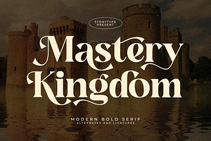 Mastery Kingdom Modern Bold Serif