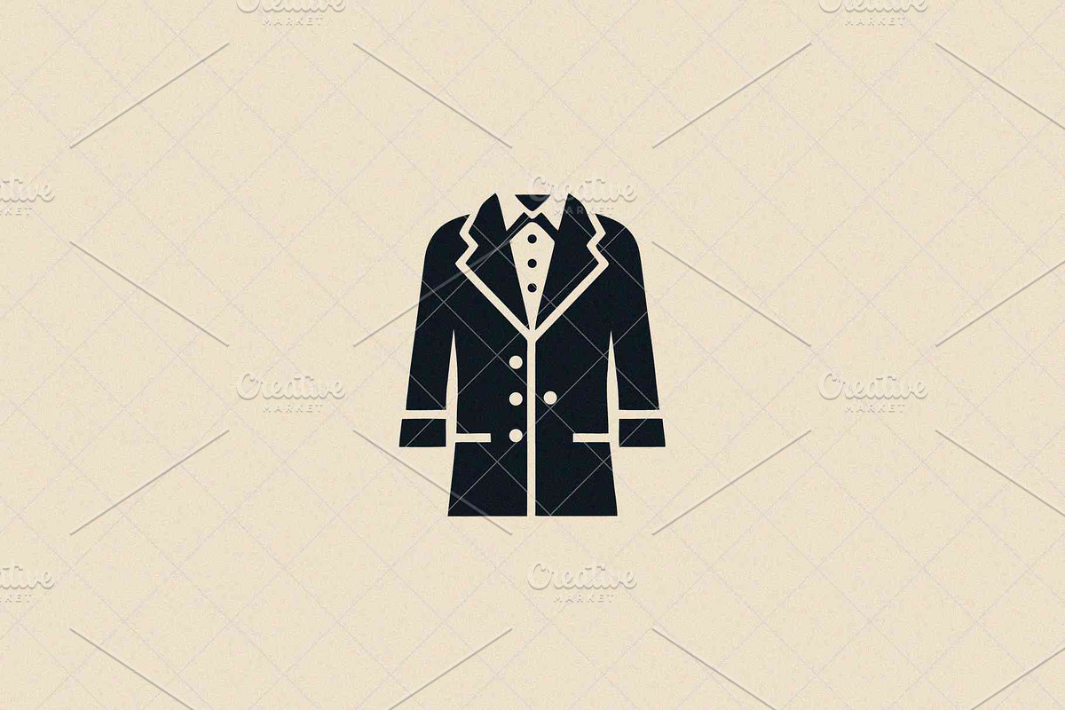 Formal Coat Icon, an Object Illustration by Vectorium Studio (Photo 3 of 3)