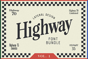 Highway Font Bundle - Vol. 1