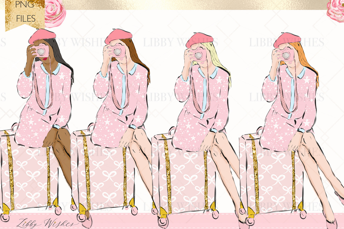 Travel Vacation Wanderlust clipart, an Illustration by Libby Wishes (Photo 9 of 9)