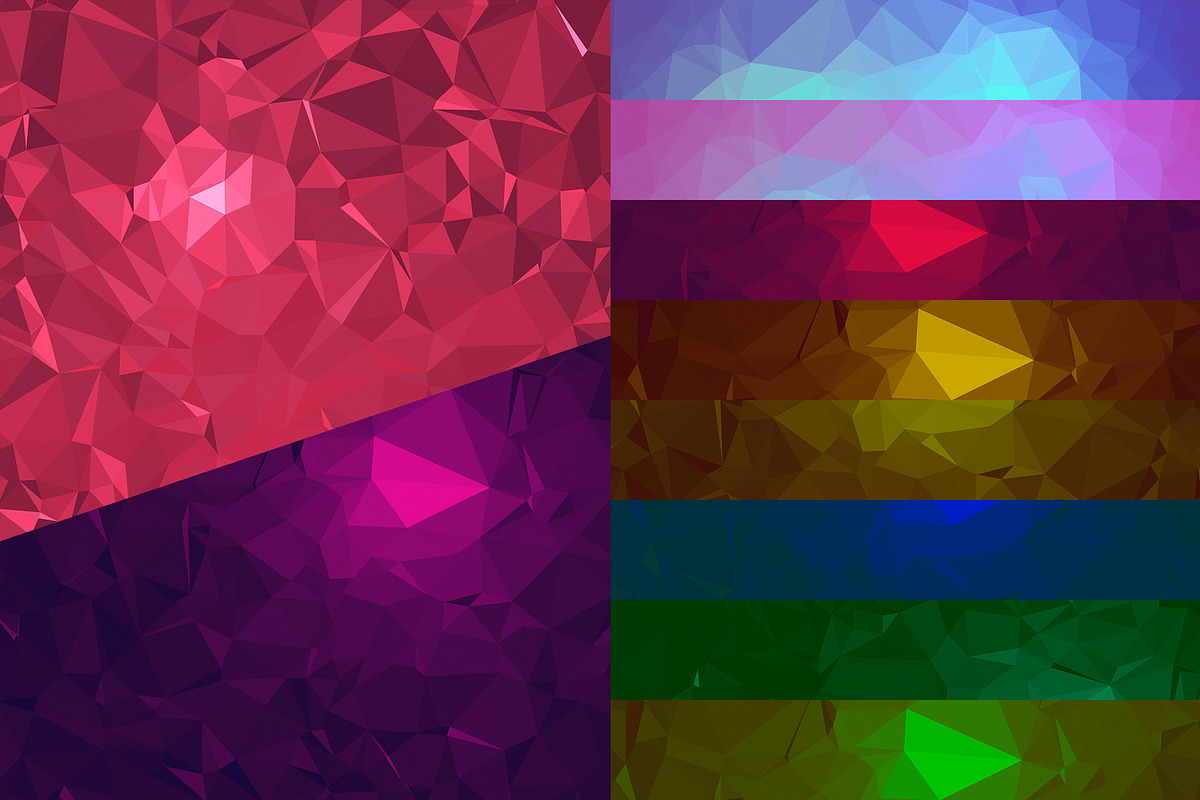 150 Geometric Triangle Backgrounds, a Pattern Graphic by Pixnugget (Photo 7 of 10)