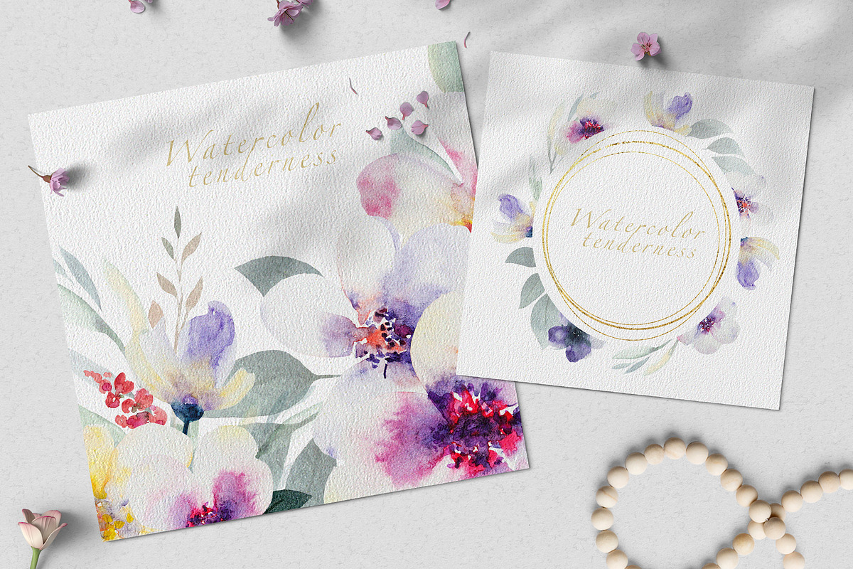 Watercolor floral collection, a Decorative Illustration by Vera●Suleimanova (Photo 2 of 18)