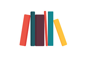 Vector books icon. Learning or, an Education Illustration by the8monkey