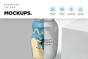 Crumpled Can Mockups, a Cups & Container Mockup by megostudi0 (Thumbnail 2 of 6)
