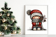 Whimsical Christmas Winter Clipart, an Illustration by Canvas Craft (Thumbnail 5 of 6)