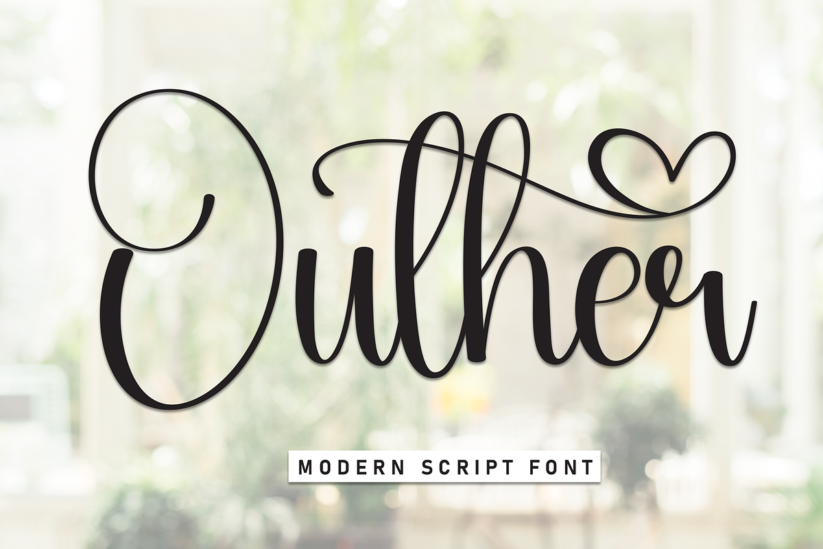 Outher | Script Font, a Handwritten Font by Scratchones (Photo 1 of 9)