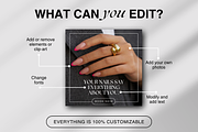 Nail Tech Instagram Templates Canva, a Social Media Template by DesignsbyMariaStudio (Thumbnail 6 of 9)