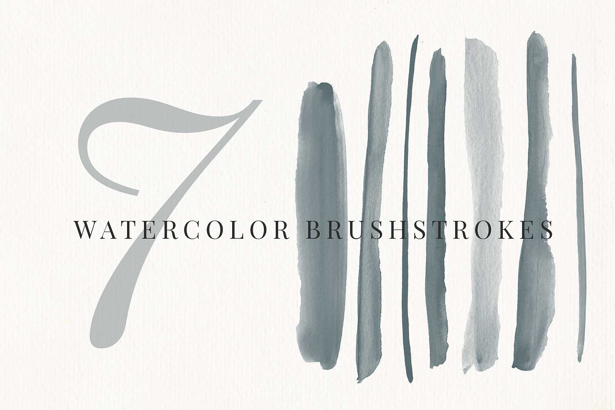 Watercolor Brushstrokes Brush Pack, a Brush Add-On by Chelsea Bromley (Photo 2 of 4)