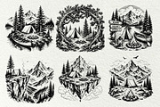 Camping Scenes Adventure Graphics, a Sport Illustration by DENIDigitalArtSudio (Thumbnail 5 of 8)