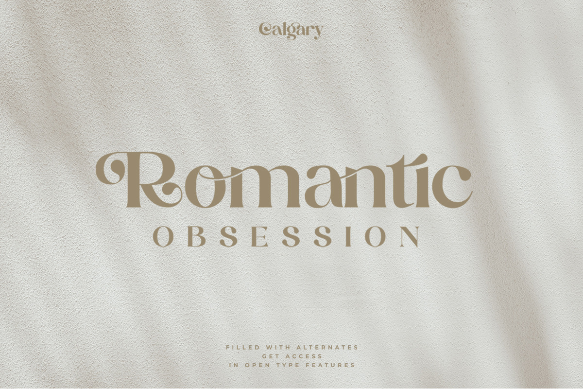 Calgary | New Stylish Serif Font, a Serif Font by Pentagonistudio (Photo 2 of 20)