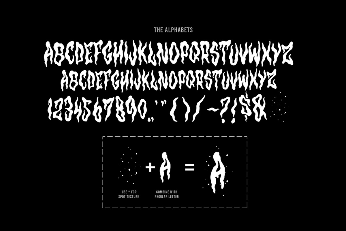 Halloween Horror Fonts | Hantu, a Font by tomatstudio (Photo 9 of 10)