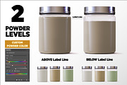 1lb Whey Protein Jar Mockup A3-Pro, a Packaging Mockup by Design Warlord (Thumbnail 3 of 16)
