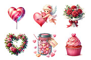 Cute Valentines Clipart, an Illustration by Design Market (Thumbnail 4 of 5)