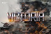 Victoria - Modern Film Font, a Sans Serif Font by overlaytemplates (Thumbnail 1 of 5)