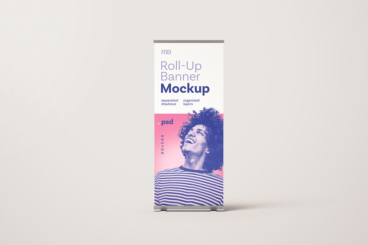 Rollup Banner Mockup Set, a Print Template by mockupatelier (Photo 4 of 12)