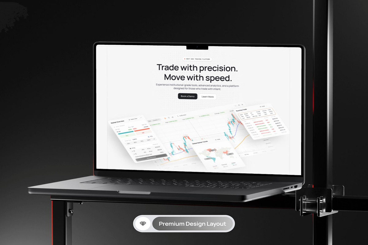 Solara Trading Platform Landing Page, an UI Kit Template by Creative Perspective (Photo 6 of 7)