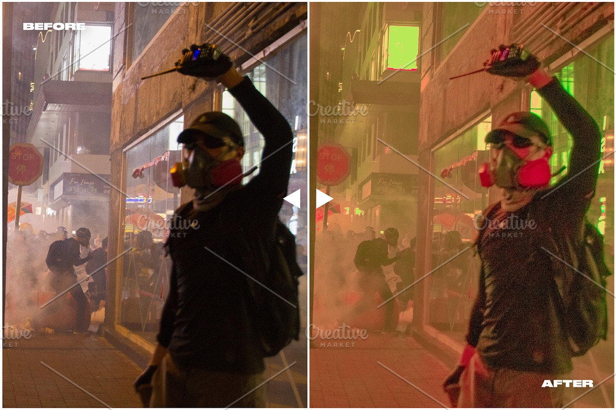 CYBERPUNK 2024 FILM LIGHTROOM PRESET, a Preset Add-On by ASDF Graphics (Photo 6 of 9)