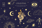 Solar & lunar. Sparkle of the planet, a Decorative Illustration by Summer Nightingale Art (Thumbnail 1 of 10)