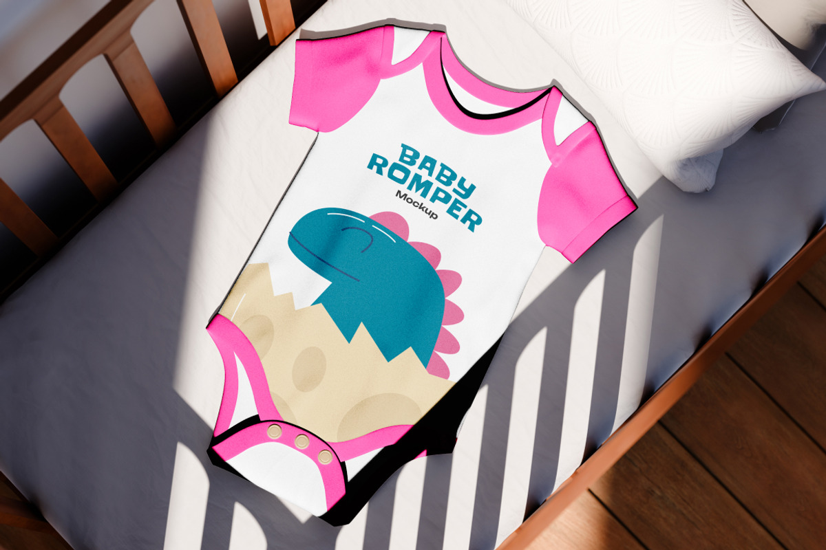 Baby Romper Mockup, a Shirt Mockup by Budogol Studio (Photo 2 of 3)