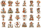 Whimsical Spring Western Girl Clipar, an Illustration by designcity5 (Thumbnail 2 of 5)