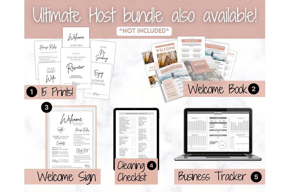 Airbnb Welcome Sign Poster Template, a Poster Template by Templatables (Photo 7 of 7)