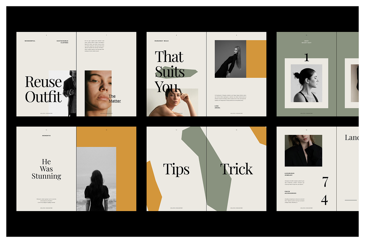 AOLIDIA Editorial Lookbook, a Magazine Template by Arif Tri Ananta (Photo 3 of 14)