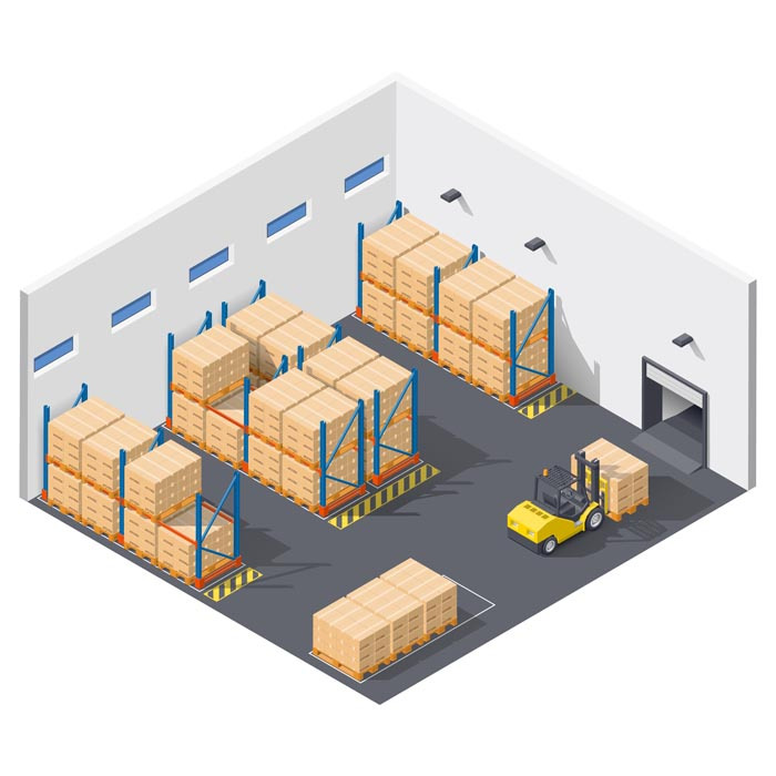 Work inside warehouse icon set, an Icon by Equipoise