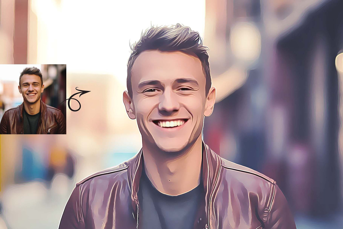 Portrait 0il Painting Action, an Action Add-On by MRI STUDIO (Photo 5 of 11)
