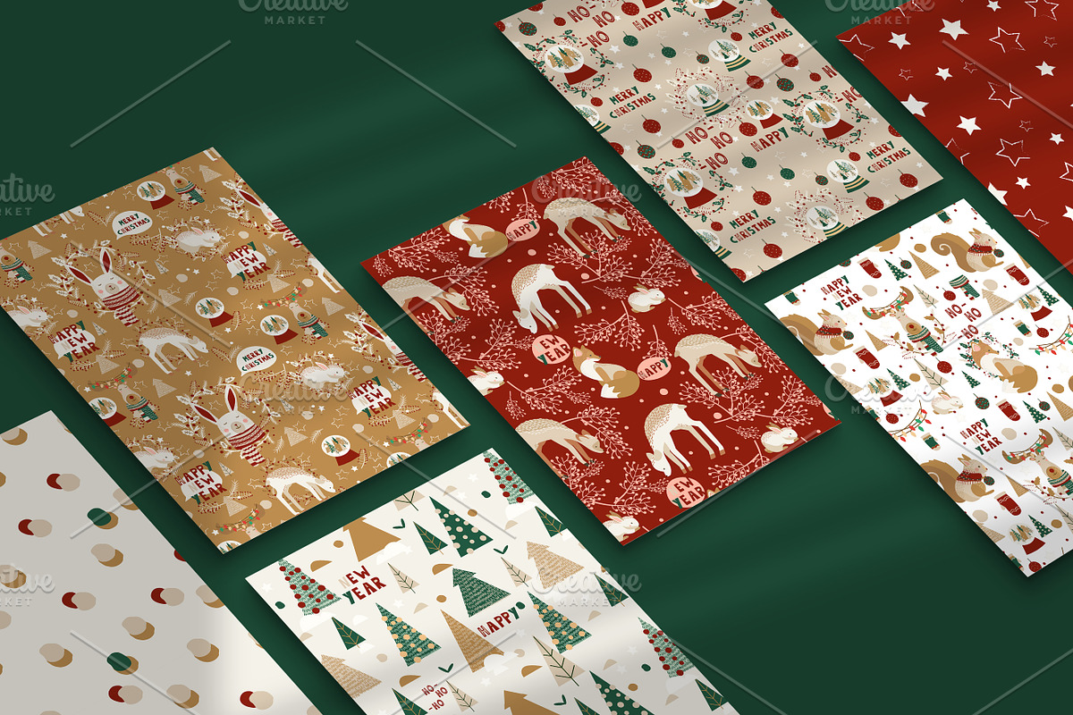 Winter holidays. Christmas pattern, a Pattern Graphic by Lineli (Photo 10 of 15)