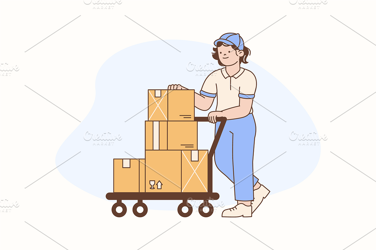 Delivery Package Illustration, an Object Graphic by Jump Studio (Photo 5 of 12)