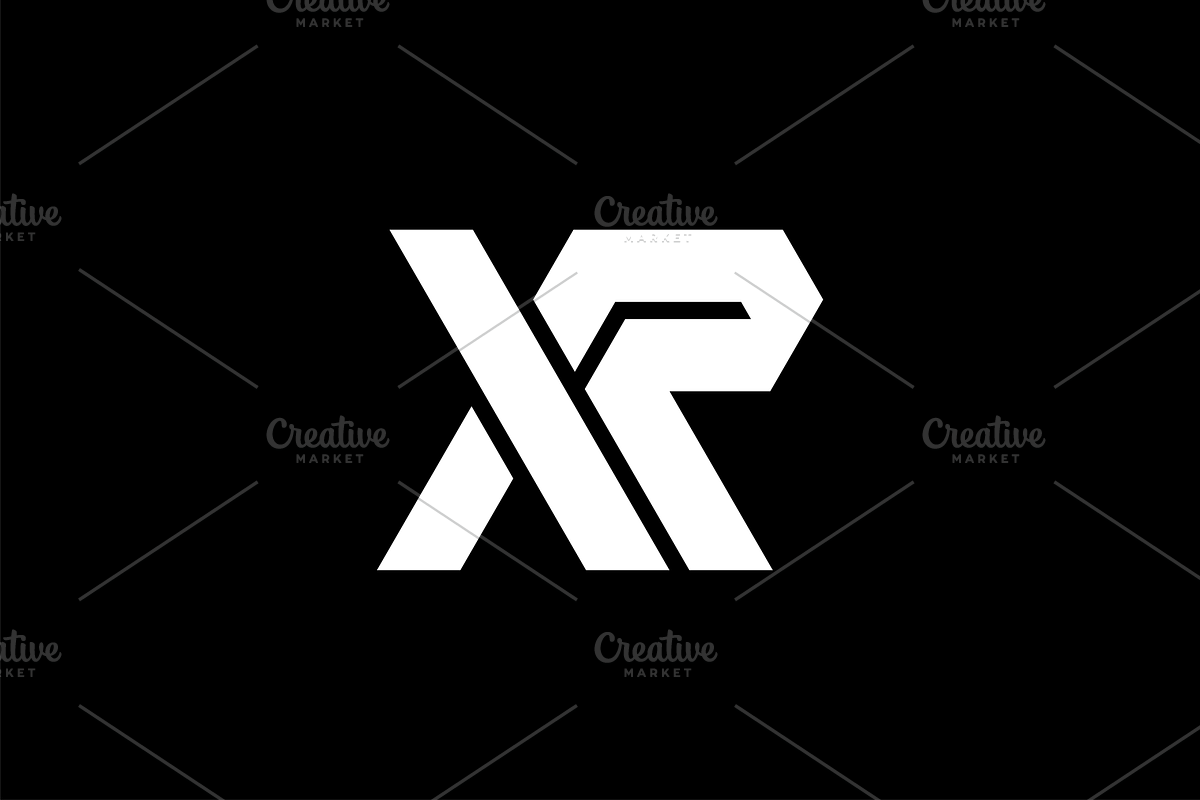 Modern XR Letter Logo - Minimal Monogram