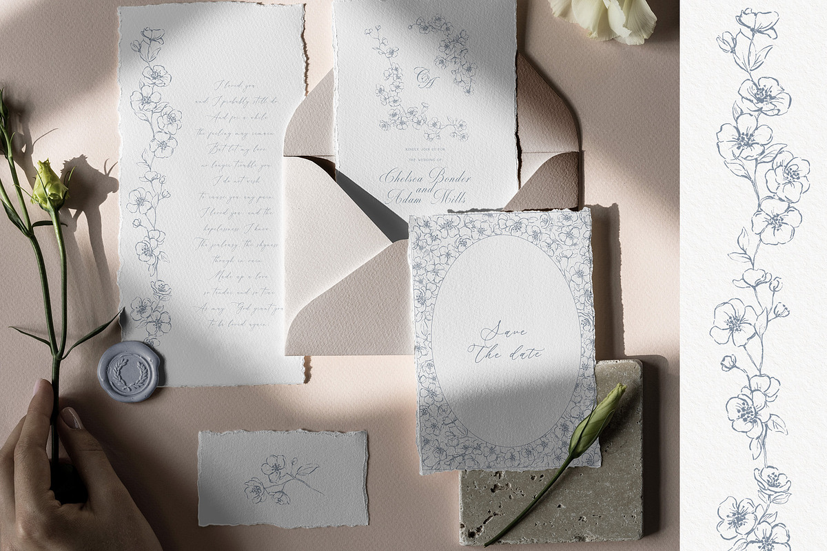Cherry Blossom Vector Bundle, an Object Illustration by Sensual Art (Photo 4 of 7)