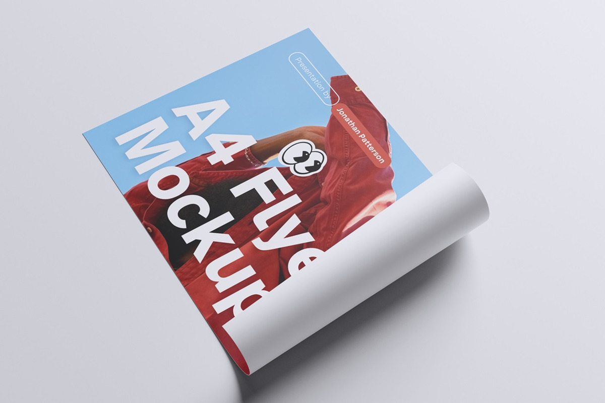 A4 Flyer Mockup, a Product Mockup by HanaSaka_Studio (Photo 2 of 5)