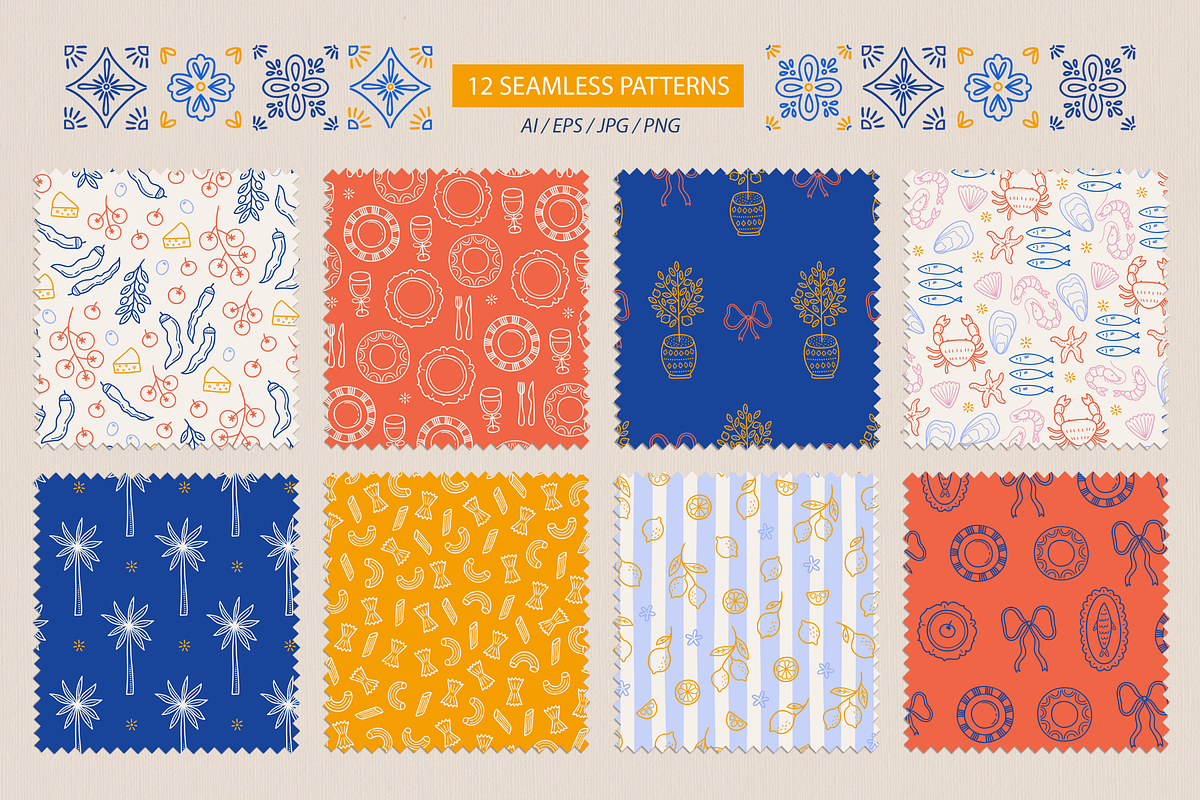 Mediterranean Summer Kit, a Food Illustration by miumiu (Photo 3 of 15)