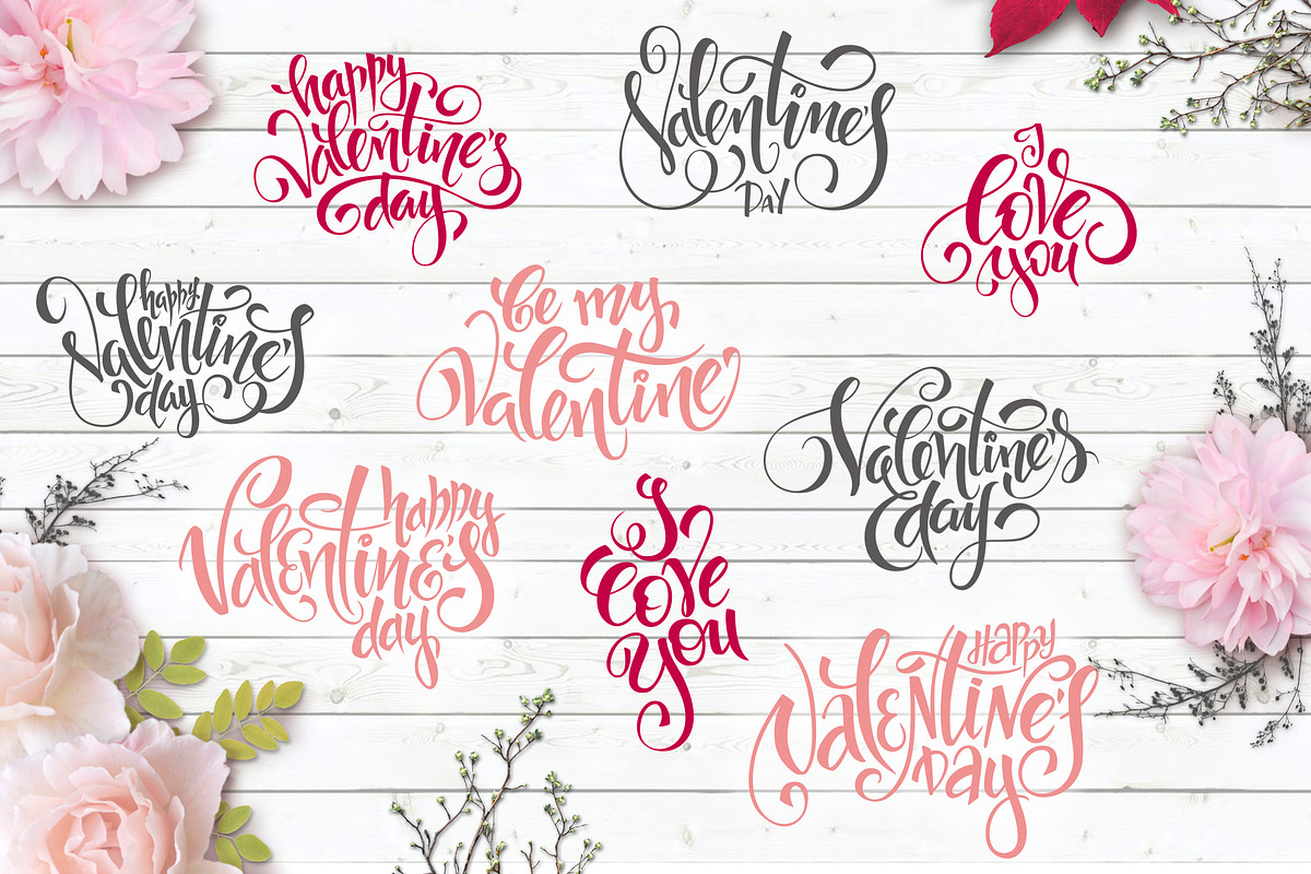 Valentine's Day lettering overlays, a Graphic by catary art (Photo 5 of 5)