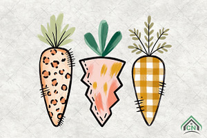 Whimsical Carrot Easter PNG, an Illustration by Craft Nest
