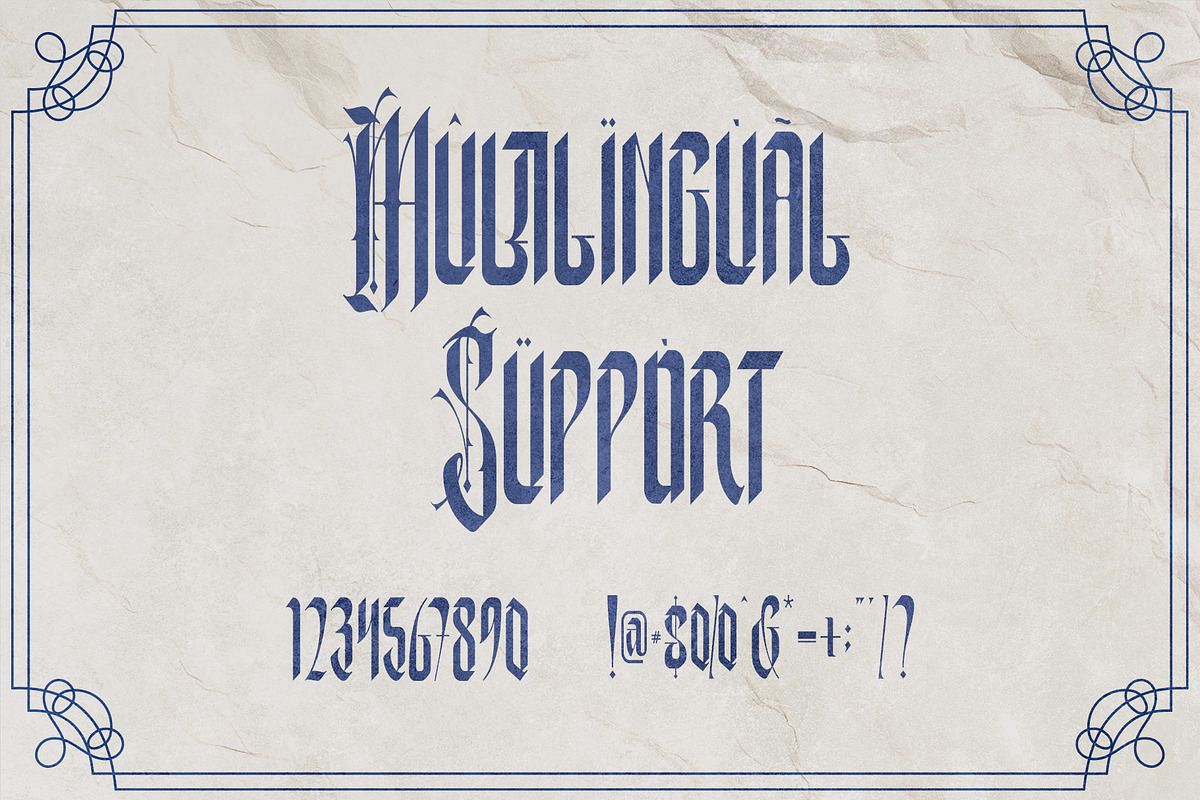 Xerathos Gothic Blackletter Medieval, a Blackletter Font by Letterara (Photo 13 of 15)