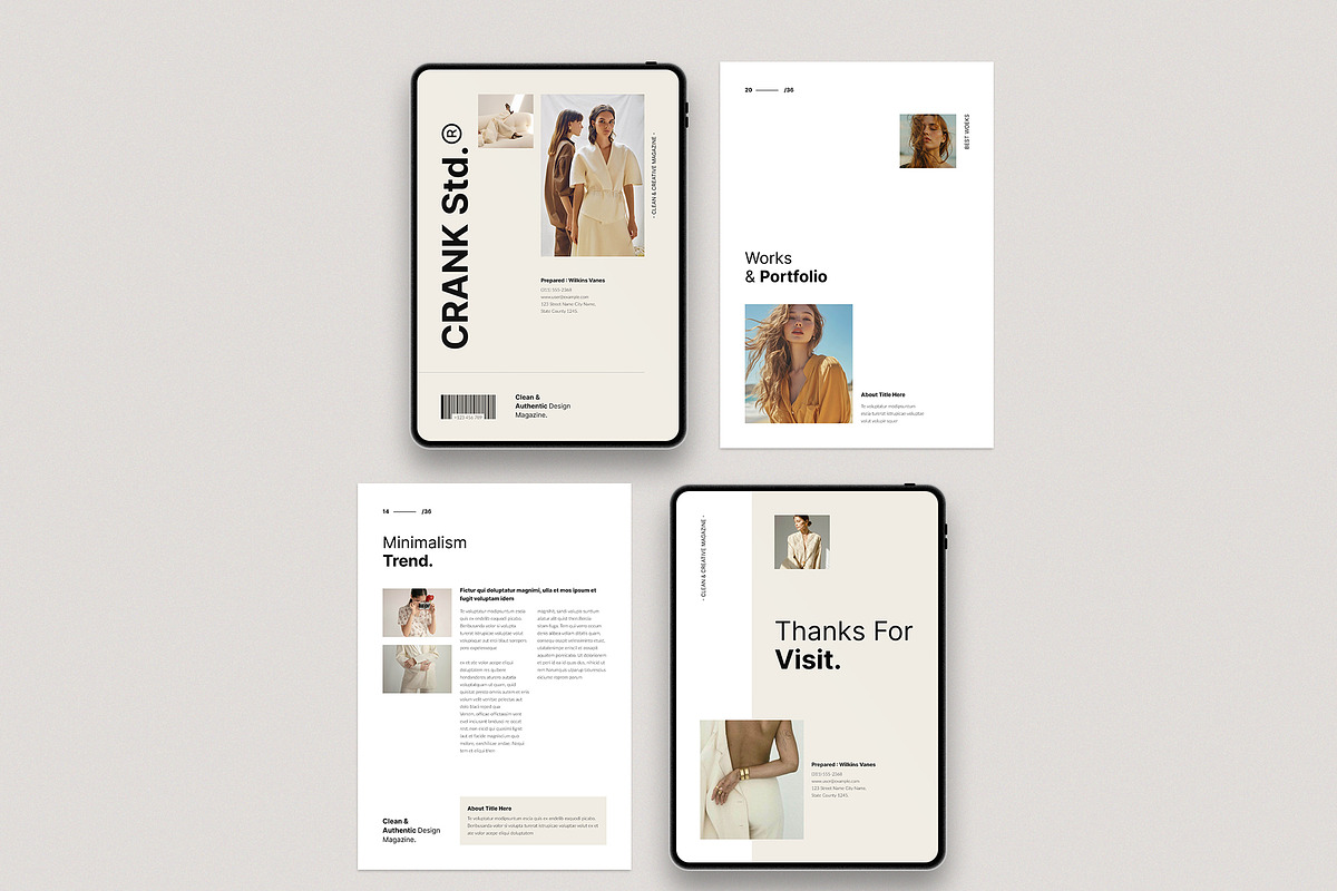 PORTFOLIO Magazine Brochure Template, a Magazine Template by TemplateFolio-Shop (Photo 15 of 18)