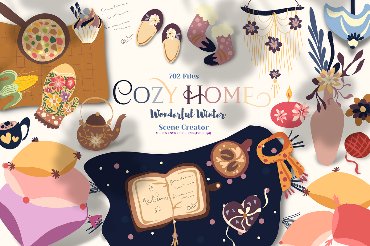 Cozy Home | Scene Creator, an Illustration by ArtstudioByKhushbu